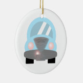 Baby Blue Car Keramisch Ornament (Rechts)