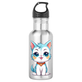 Baby Blue Cat Waterfles