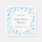 Baby Blue Confetti doop doop doop Servetten (Voorkant)