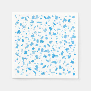 Baby Blue Confetti Doop Doopfeest Servet