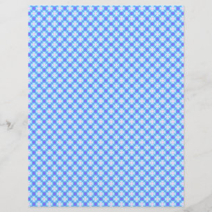 Baby Blue Daisy Pset Scrapbook Craft Paper Pagina'
