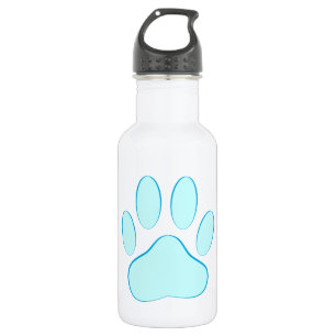 Baby Blue Dog Pawprint Waterfles