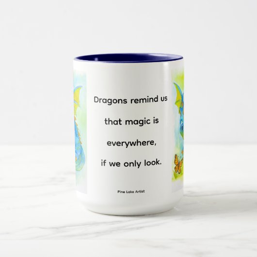 Baby Blue Dragon Mug (Centre)