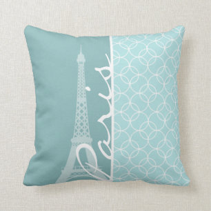 Baby Blue Eiffel Tower Parijs Kussen