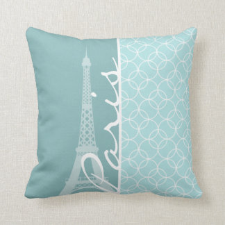 Baby Blue Eiffel Tower Parijs Kussen