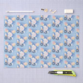 Baby Blue Elephant Tissue Gift Wrapping Paper Tissuepapier (Craft)