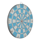 Baby Blue en White Dartbord (Voorkant Links)