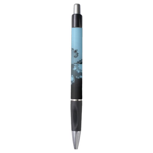 Baby Blue en zwarte fractal Pen (minimaal 6) (Voorkant Verticaal)