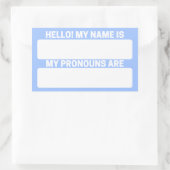 Baby Blue Eyes Nom et Pronoun Étiquettes (Sac)