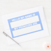 Baby Blue Eyes Nom et Pronoun Étiquettes (Enveloppe)