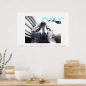 baby blue eyes poster (Keuken)