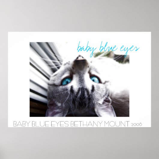 baby blue eyes poster (Voorkant)