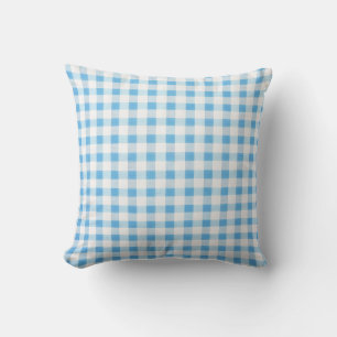 Baby Blue Gingham Kussen