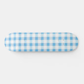 Baby Blue Gingham Skateboard (Horizontaal)