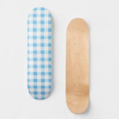 Baby Blue Gingham Skateboard (Voorkant)