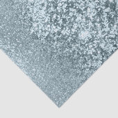 Baby Blue Glitter-achtergrond Tissuepapier (Detail)