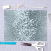 Baby Blue Glitter-achtergrond Tissuepapier (Craft)