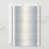 Baby Blue Gold Prince Baby Shower Invitations (Dos)