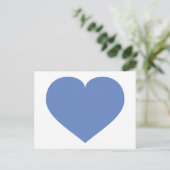 Baby blue hart briefkaart (Staand voorkant)