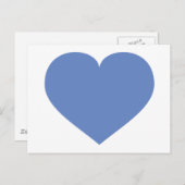Baby blue hart briefkaart (Voorkant / Achterkant)