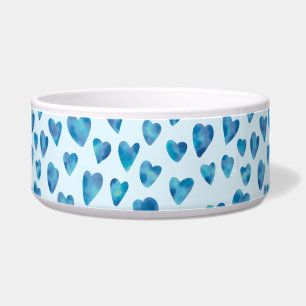 Baby Blue Heart Pet Bowl Voerbakje
