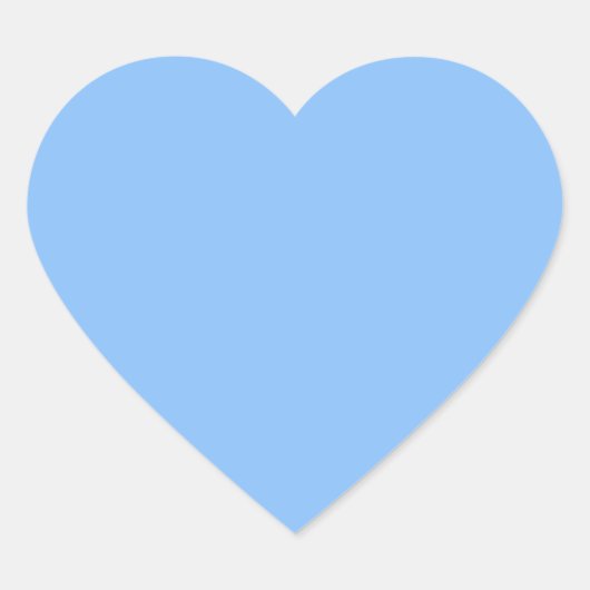 Baby Blue Heart Sticker (Voorkant)