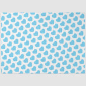 Baby Blue Hearts Modern Sweet Love Notes Fun Tissuepapier (Voorkant)