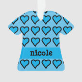 Baby Blue Hearts Ornament (voorkant)