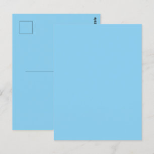 Baby Blue Hemelse Effen Kleur Briefkaart