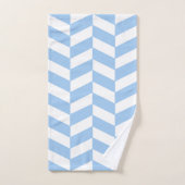 Baby Blue Herringbone (Serviette à main)