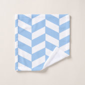 Baby Blue Herringbone (Gant de toilette)