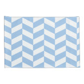 Baby Blue Herringbone Kussensloop (Achterkant-Rechts)