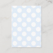 Baby Blue Hot Air Balloon Apportez une carte de li (Dos)