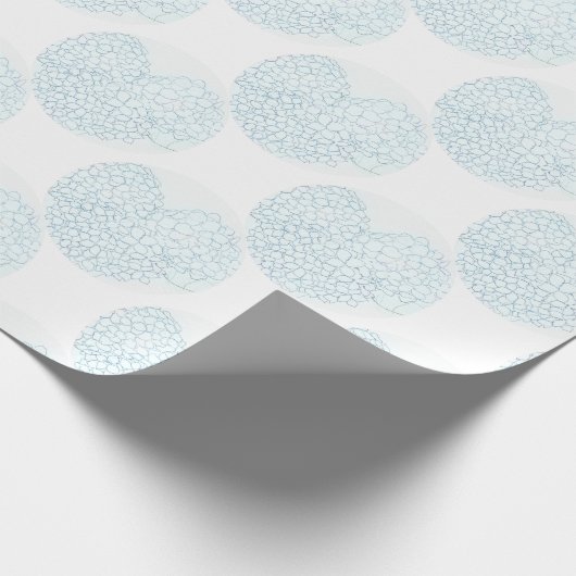 Baby Blue Hydrangea Cadeaupapier (Hoek)