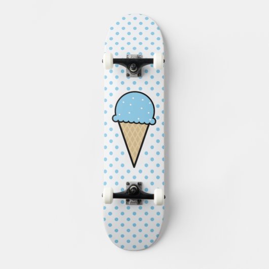 Baby Blue Ice Cream Cone Skateboard (Voorkant)