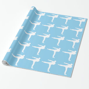Baby Blue Karate Cadeaupapier