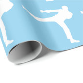 Baby Blue Karate Cadeaupapier (Rol Hoek)
