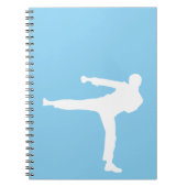 Baby Blue Karate Notitieboek (Voorkant)