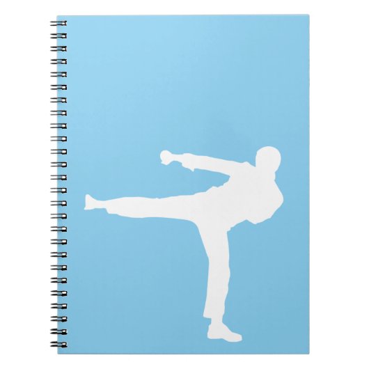 Baby Blue Karate Notitieboek (Voorkant)