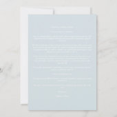 Baby Blue Modern 3 Custom Photos Wedding (Achterkant)