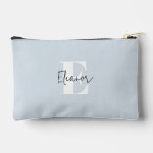 Baby Blue Modern Minimalist Monogrammed Etui (Achterkant)