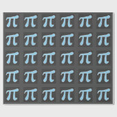 Baby Blue Pi-symbool Cadeaupapier (Vlak)