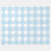 Baby Blue Plaid 60x80 Fleece Deken (Voorkant (Horizontaal))