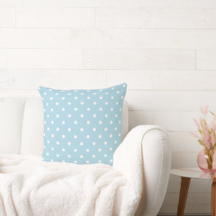 Baby Blue Polka Dots Kussen