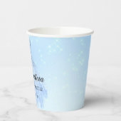 Baby Blue Quinceanera Papieren Bekers (Links)