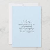 Baby Blue Rainbow Baby shower Boy Invitation (Dos)