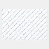 Baby Blue Ramadan Mubarak Bilingual Inpakpapier Vel (Voorkant)