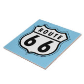 Baby Blue Route 66 teken Tegeltje (Zijkant)