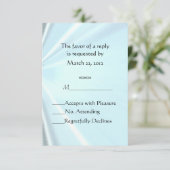 Baby Blue Satin RSVP (Staand voorkant)