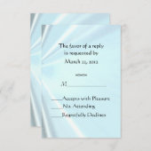 Baby Blue Satin RSVP (Voorkant / Achterkant)